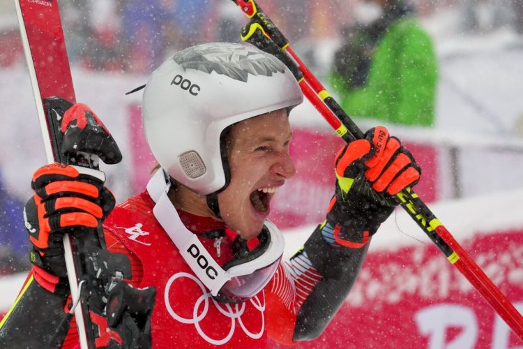 Swiss skier Odermatt handles expectations, wins Olympic gold